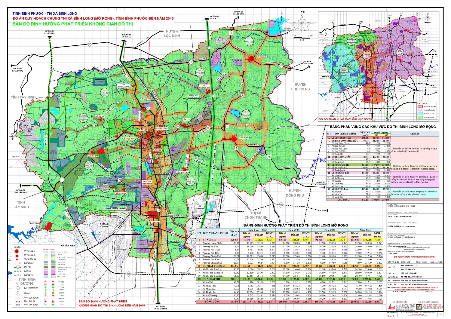 Bản đồ Quy hoạch thị xã Bình Long (mở rộng) đến năm 2045